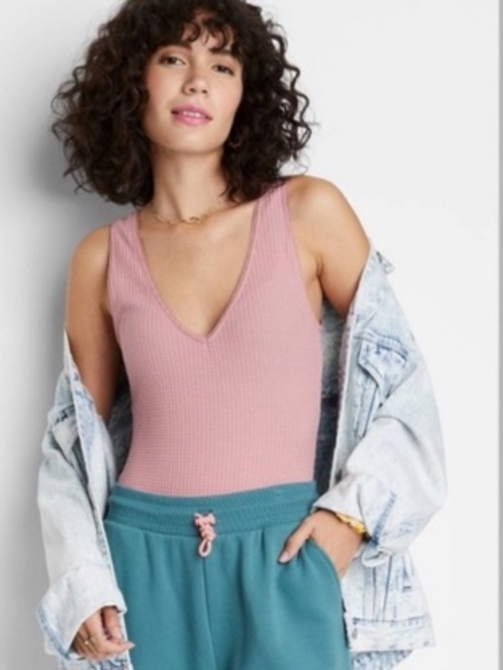 Wild fable waffle body suit